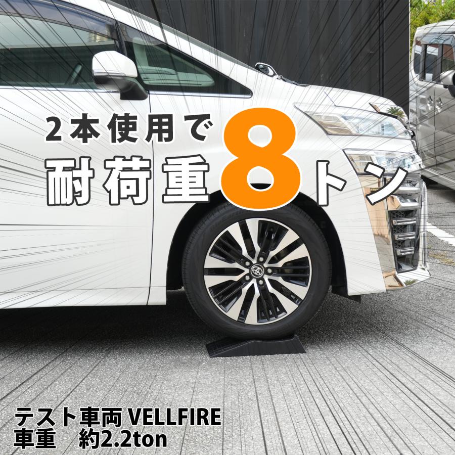 ワイド タイヤスロープ 大型車OK ローダウン車対応 カースロープ 幅250mm 2個セット 耐荷重8トン アゲレール TD1071 |  | 02