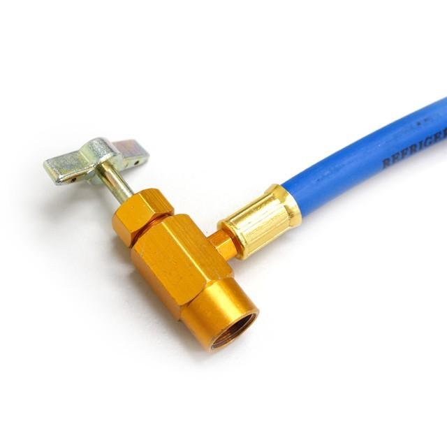 ガスチャージ ホース クーラーガス チャージホース 漏れ 充填 補充 クイックカプラー メーター付 自動車用 134aクーラー専用 カーエアコン用冷媒 |  | 02