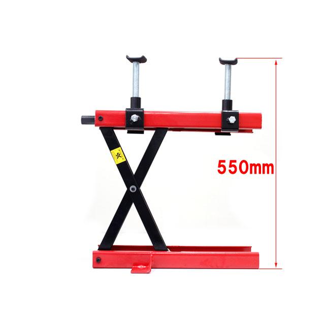 バイクリフト バイクジャッキ モーターサイクルジャッキ レッド 500kg