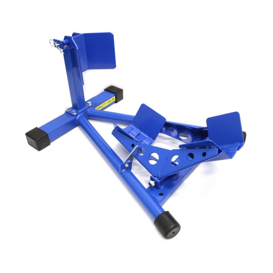 フロントタイヤ固定用バイクスタンド ホイールクランプ 青色 Td7021 Toolsisland 通販 Yahoo ショッピング