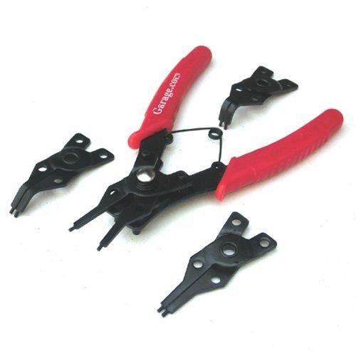 スナップリングプライヤー 差し換え セット 4WAY 90° 45° ストレート 80度 45度 90度 軸用 穴用  挟み工具 送料無料 レターパック発送 |  | 02