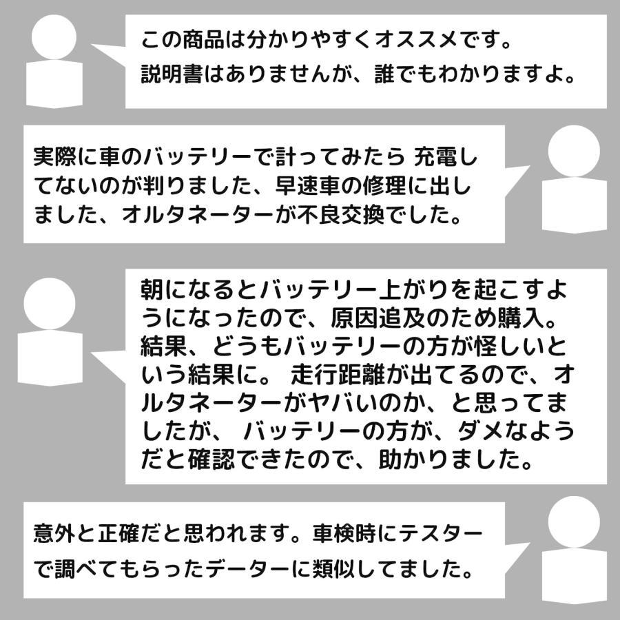 バッテリー テスター  チェッカー チェック オルタネーター 車 12V 診断機 電池 車両　送料無料 ネコポス発送 |  | 05