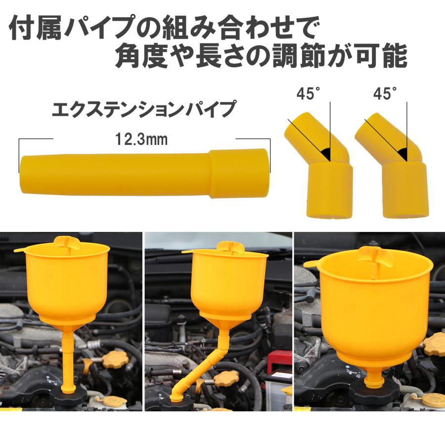 クーラント補充 クーラントチャージャー ラジエター エアー抜き ファンネル式 アダプター タンク LLC  じょうご リザーバータンク 説明書付き |  | 03