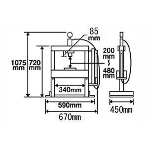 油圧プレス 10t 卓上式  能力10ton 10トン プレス メーター付き (1年間無料保証付き) プレス機 |  | 04