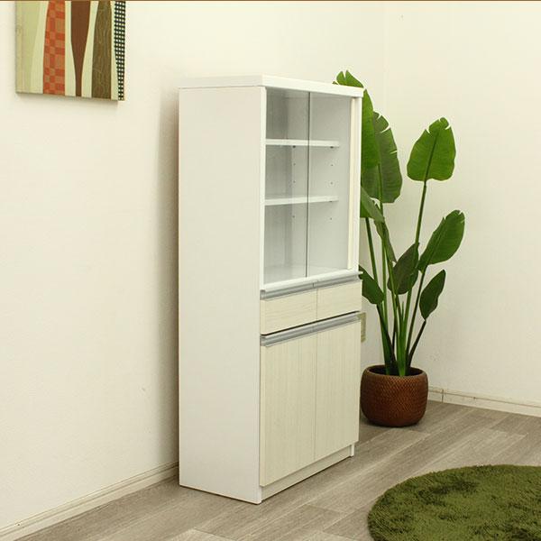 食器棚 幅70 高さ180 モイス加工 国産 完成品 開梱設置無料 大容量