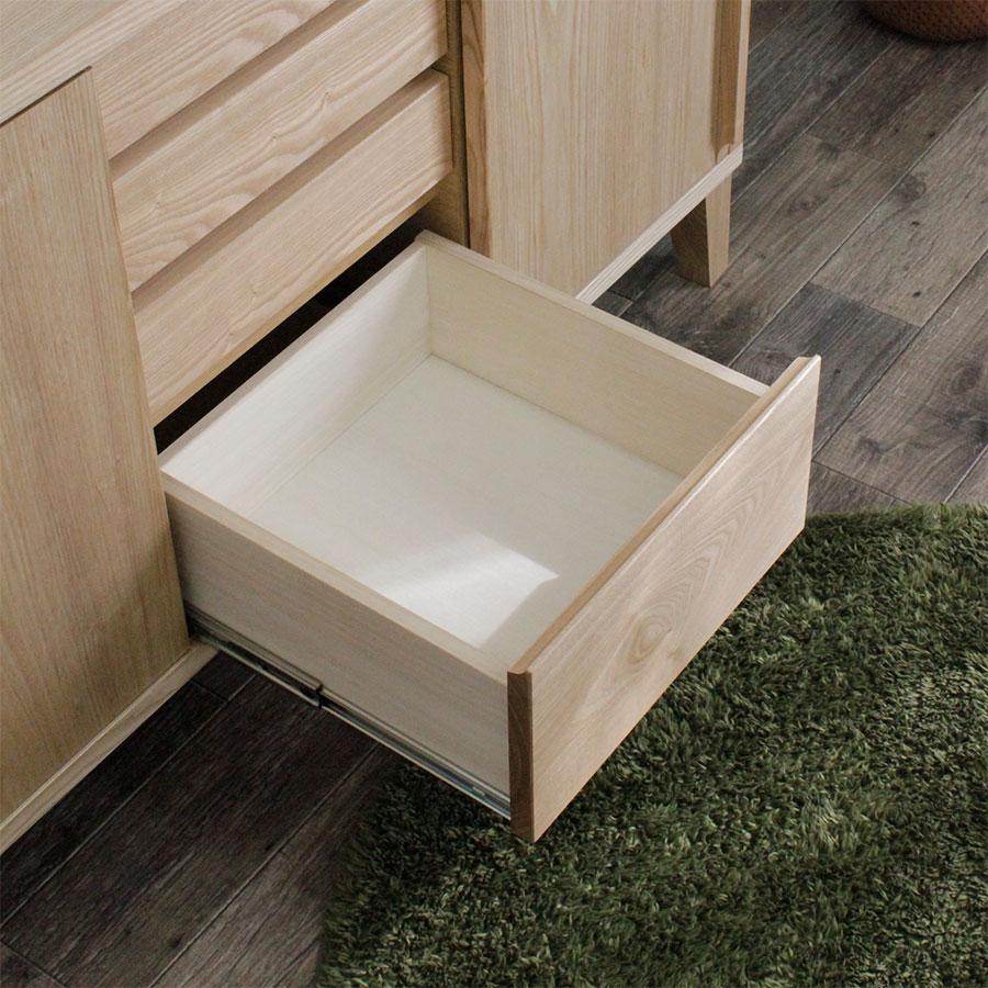 サイズオーダー可】木のぬくもり感じるキャビネット・上引出し