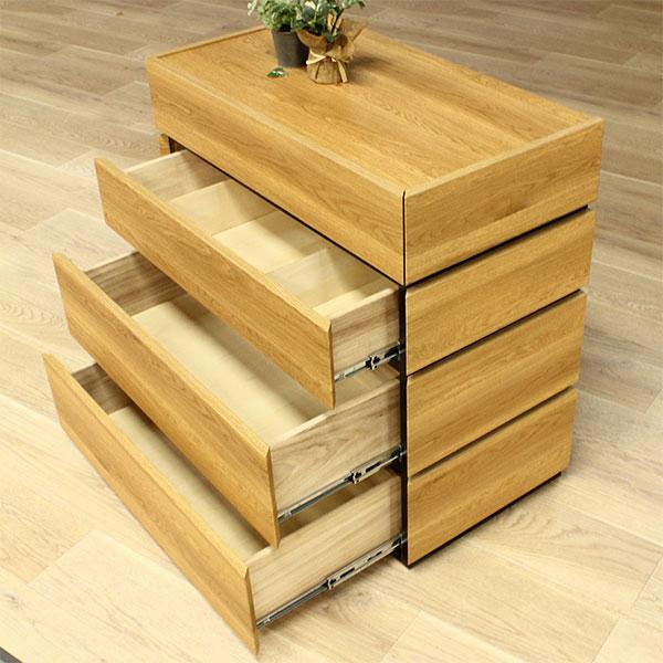 北欧 4段 幅80cm 送料無料 完成品 チェスト 箪笥 タンス 日本製 国産 洋服タンス 木製 リビング収納 おしゃれ モダン ナチュラル 【アドバンス】 シンプル