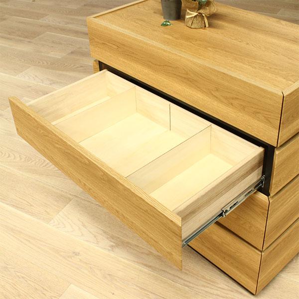 北欧 4段 幅80cm 送料無料 完成品 チェスト 箪笥 タンス 日本製 国産 洋服タンス 木製 リビング収納 おしゃれ モダン ナチュラル 【アドバンス】 シンプル