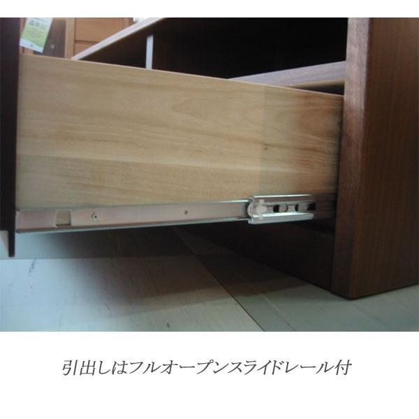 150幅 ローボード テレビ台 引き出し お洒落な テレビボード 150 完成品 アルダー材使用 リビングボード 大川家具 選べる ナチュラル 【ラージ】 ブラウン
