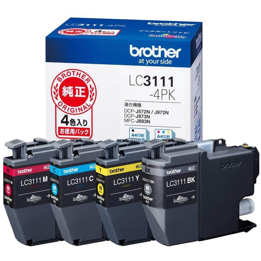 ブラザー工業 ブラザー 純正 インクカートリッジ4色パック LC3111-4PK