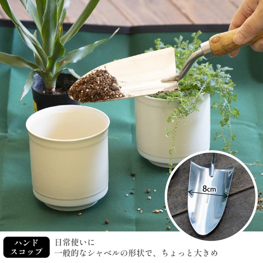 【最短当日発送】 移植ごて セット ガーデニングツール セット スコップ ガーデニング ステンレス おしゃれ 園芸用 木柄 ハンドフォーク ガーデンフォーク 爆買 | ブランド登録なし | 03