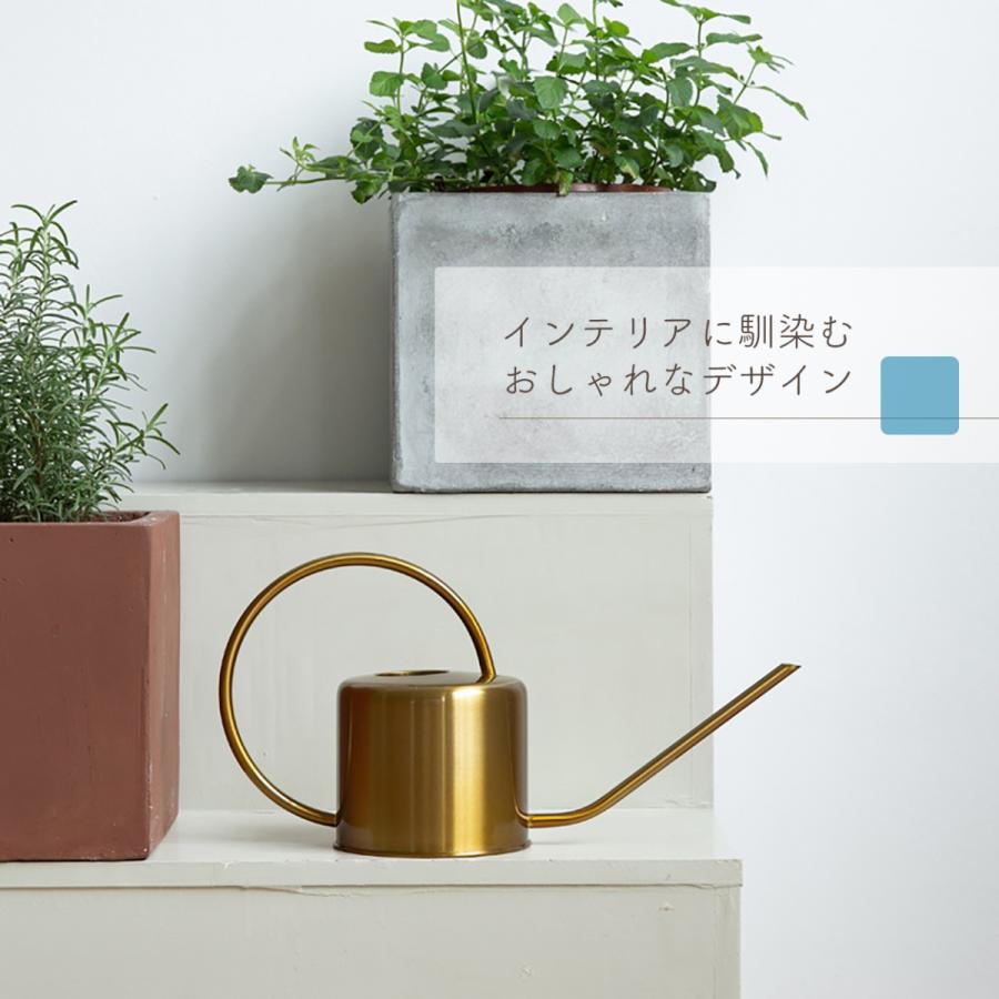 じょうろ おしゃれ 室内 観葉植物 北欧 かわいい 水差し 水やり 金属 散水 細かい 水 先 ハス口 シャワーヘッド ステンレス Jrg13 普段使いの雑貨店 Step One 通販 Yahoo ショッピング