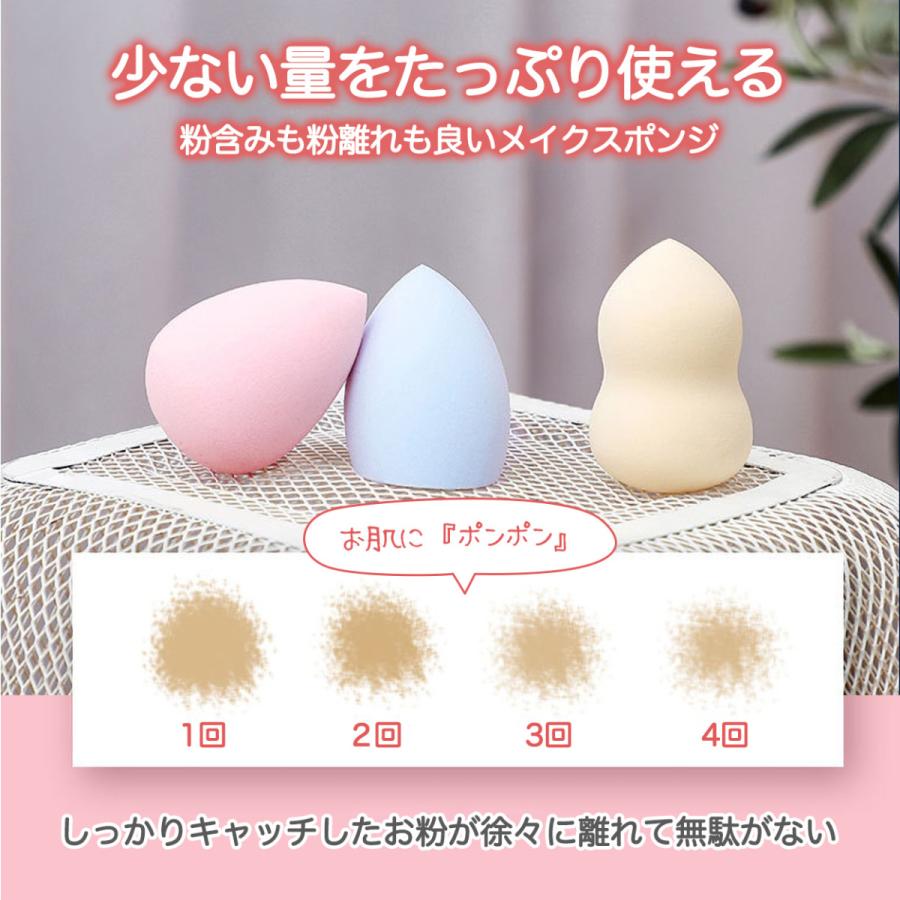 メイクスポンジ 3個 セット スタンド 収納 ケース 付 大きい 大きめ スポンジ リキッド ウレタン パフ 多機能 1000円 ポッキリ Ms3 普段使いの雑貨店 Step One 通販 Yahoo ショッピング