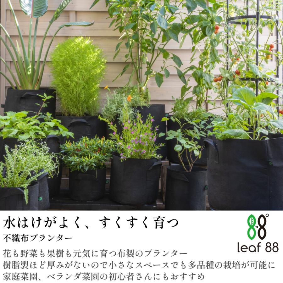 不織布プランター 12ガロン 3個 40x35cm 不織布ポット 14号 植木鉢 大型 軽い 軽量 深鉢 フェルト 布鉢 黒 家庭菜園 果樹 家庭菜園 ベランダ菜園 爆買 | ブランド登録なし | 01