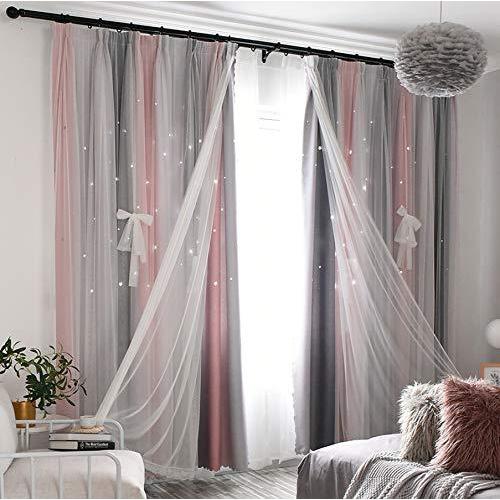 カーテン 姫系 遮光カーテン グラデーション 可愛い 透かし彫り 星柄 おしゃれ 二重カーテンレース 混合色 虹色 寝室 出窓 リビング 子供部屋 外 S 2701 ステップ ワン マーケット 通販 Yahoo ショッピング