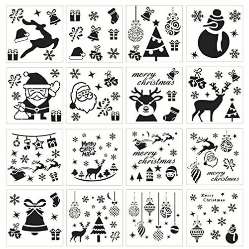 描画ステンシルシートクリスマスのテーマ製図用テンプレート塗り絵 テンプレート子供学校 アルバム 絵図 手帳用 テンプレート 絵描き道具 描画ツールdi S 2125 ステップ ワン マーケット 通販 Yahoo ショッピング