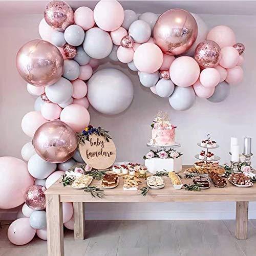格安新品 Perriberry 飾り付け 誕生日 バルーンアーチ 風船 結婚式 お祝い パーティー 男の子 女の子 パステルピンク 室内装飾 Www We Job Com