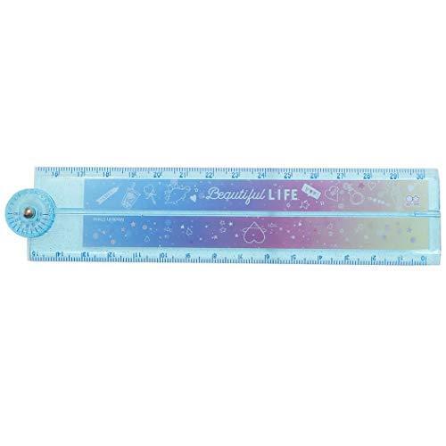 ものさし 分度器付き 30cm 折りたたみ 定規 シャイニーグラデ 新入学 S 2214 ステップ ワン マーケット 通販 Yahoo ショッピング