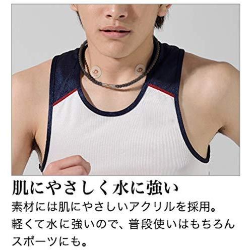 ファイテン(phiten) ネックレス RAKUWAネック メタックス クリスタルタッチ ターコイズブルー 45cm メタックス