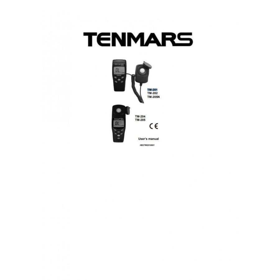 TENMARS デジタル 照度計 TM-205 ( 自動レンジ切替え )　日本語取扱説明書付き |  | 03