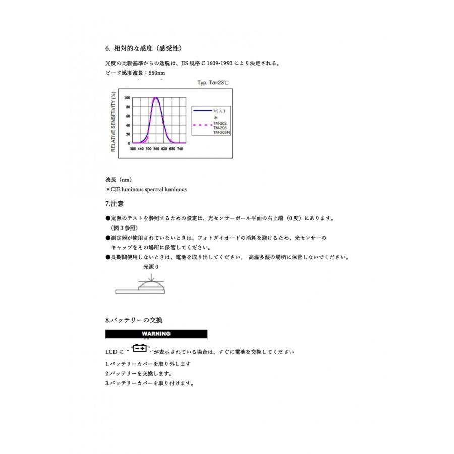 TENMARS デジタル 照度計 TM-205 ( 自動レンジ切替え )　日本語取扱説明書付き |  | 09