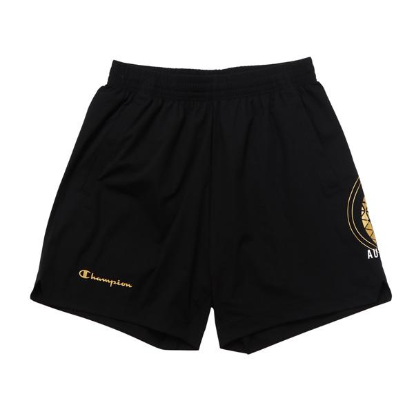 バレーボールパンツ 黒金デザイン Champion（チャンピオン） プラクティスショーツ 【股下13cm(Lサイズ