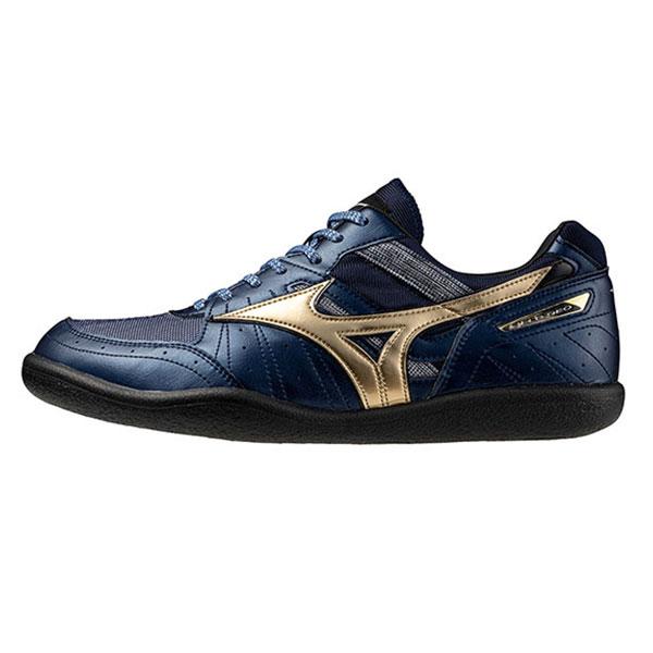 Mizuno FIELD GEO スパイクシューズ ネイビー/ゴールド MIZUNO（ミズノ） 陸上 スパイク フィールドジオ RD JAPAN U1GA254401