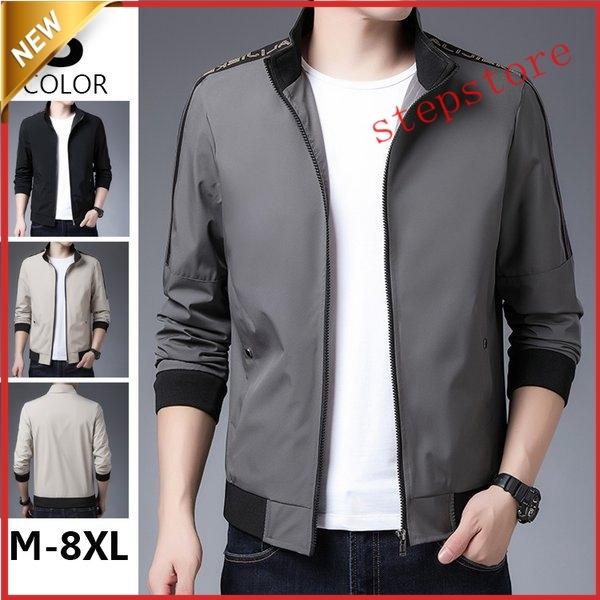 誕生日プレゼント スイングトップメンズコーチジャケットフライトジャケットスタジャンブルゾンジャンパー細身アウター防風秋服30代40代50代 お兄系大きくサイズ