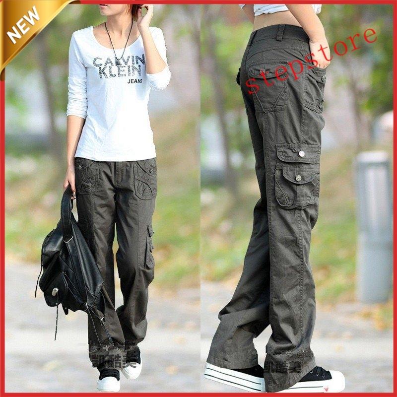 カーゴパンツ レディース ロング丈 ミリタリーパンツ ワークパンツ 大きいサイズ 美脚 サイドポケット ストレートパンツ ベイカーパンツ チノパン Isewtc ステップストア 通販 Yahoo ショッピング