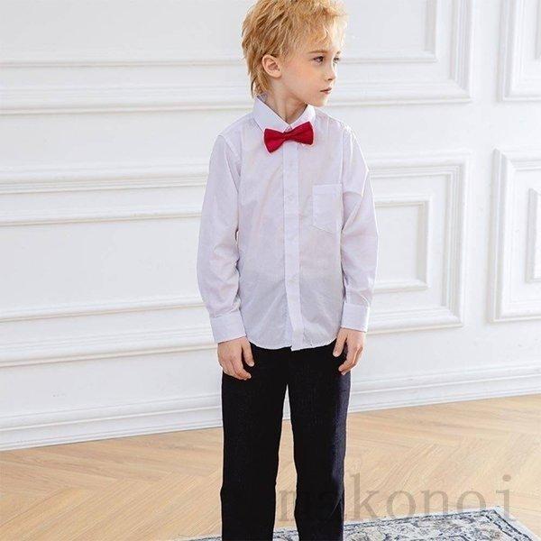 最低価格の キッズ 男の子 洋風 スーツ シャツ ベスト 蝶ネクタイ トップス ボトムス ジャケット 長袖 長ズボン フォーマル 結婚式 発表会 ピアノ発表会 Isporslovakia Sk