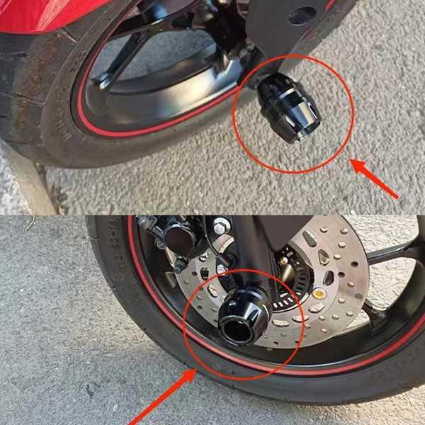 フロントおよびリアホイールアクスル フォークスライダー 秋のプロテクション ホンダadv150 ad350 v 150 350 アクセサリー｜sterham0021｜02