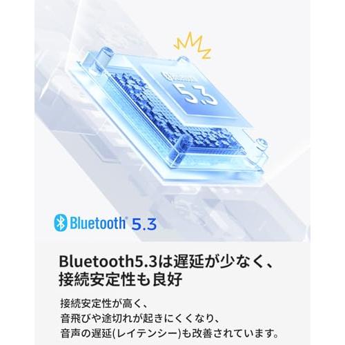 VGP 2024 金賞  SOUNDPEATS Clear ワイヤレスイヤホン Bluetooth 5.3 おしゃれ イヤホン 透明なデザイン 最大40時間再生 ゲームモード ENC通話ノイズリダクショ｜sterham0021｜06