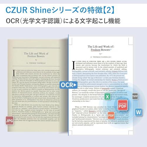 CZUR Shine Ultra ドキュメントスキャナー ブックスキャナー a3 スキャナー 高速 スキャン ocr 機能 Windows また mac 対応 1300万画素 自動平坦化 歪み補正 zoo｜sterham0021｜04
