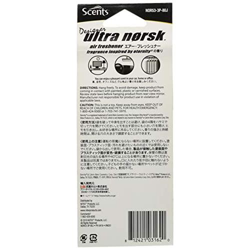 ホルツ 車用 芳香剤 SCENTS センツウルトラノスク エタニティ 3枚入 Holts NOR53-3P-80J 吊り下げ型 (旧 MEDO メドー)｜sterham0021｜03