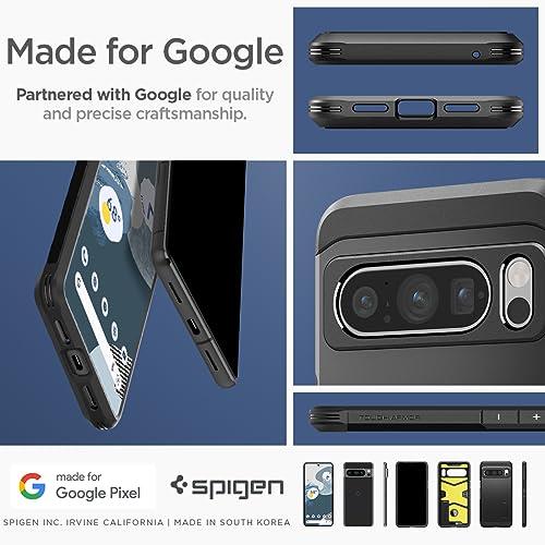 Spigen Google Pixel8 Pro ケース スタンド付き 米軍MIL規格取得 耐衝撃 三層構造 スマホスタンド カメラ保護 傷防止 衝撃 吸収 タフ・アーマー ACS06320 (メタ｜sterham0021｜07