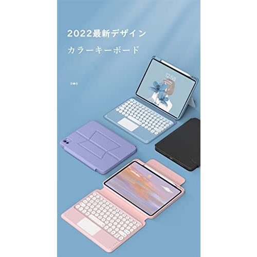 磁気吸着 iPad 第10世代 キーボード ケース 縦置き タッチパッド付き 丸型キー 背面カバー 取り外し可能 iPad 10 2022 キーボード マグネット カバー Apple Penc｜sterham0021｜06