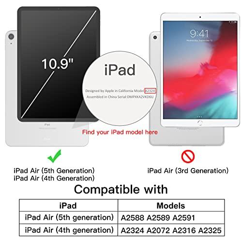 JEDirect iPad Air 5/4 ケース (10.9インチ、2022/2020モデル、第5/4世代用) ソフトTPU 透明 スリム 耐衝撃 タブレットカバー Pencil2充電対応 (クリア)｜sterham0021｜02