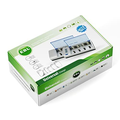 EBL 単1充電器 単一充電式4本 充電器セット LCD充電器* 単1/単2/単3/単4/9Vニッケル水素/ニカド充電池に対応 Dセル10000MAHバッテリー リフレッシュ充電器 AA AA｜sterham0021｜07