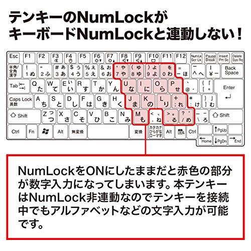 サンワサプライ テンキー ワイヤレス 静音 パンタグラフ ブラック NT-WL23BK｜sterham0021｜06