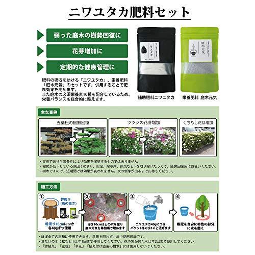 弱った植木の樹勢回復に ニワユタカ肥料セット 120g 鉢植には使用しないでください｜sterham0021｜07