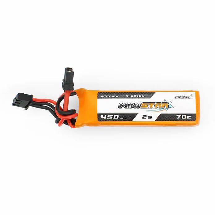 CNHL MiniStar 450mAh LiHV-7.6V 2S 70C リポバッテリー XT30Uコネクター 高放電率RC大容量バッテリー FPVドローン用Lipo リチウムポリマー電池 3個入｜sterham0021｜02