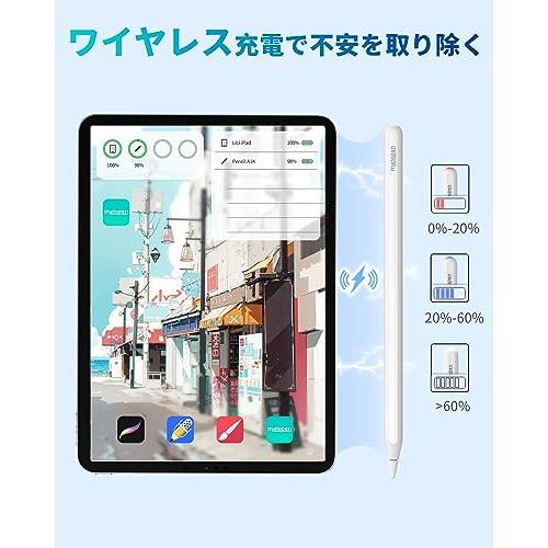 Metapen iPad ペンシル ワイヤレス充電 2023業界新登場 磁気充電式 メタペン アップルペンシル 傾き感知 磁気吸着 ショートカットキー対応 iPad ペン タッチペン｜sterham0021｜03