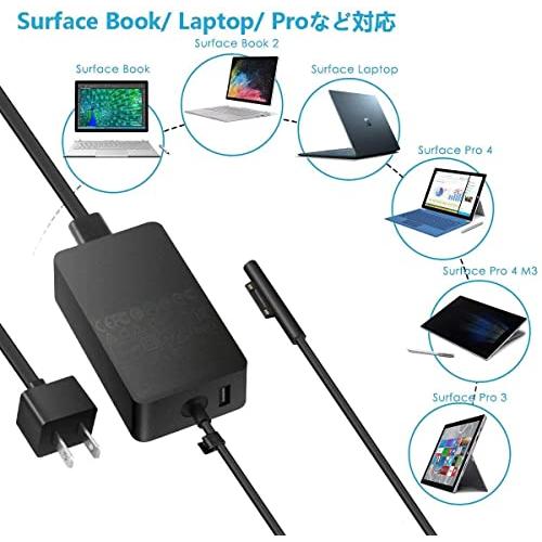 PSE規格品 Surface アダプター 65W Surface Pro 3 Pro 4 Pro 5 Pro 6 電源ACアダプター Emith 15V4A マイクロソフト 充電器 Microsoft Surface Pro3 Pro4 Pro5 P｜sterham0021｜03