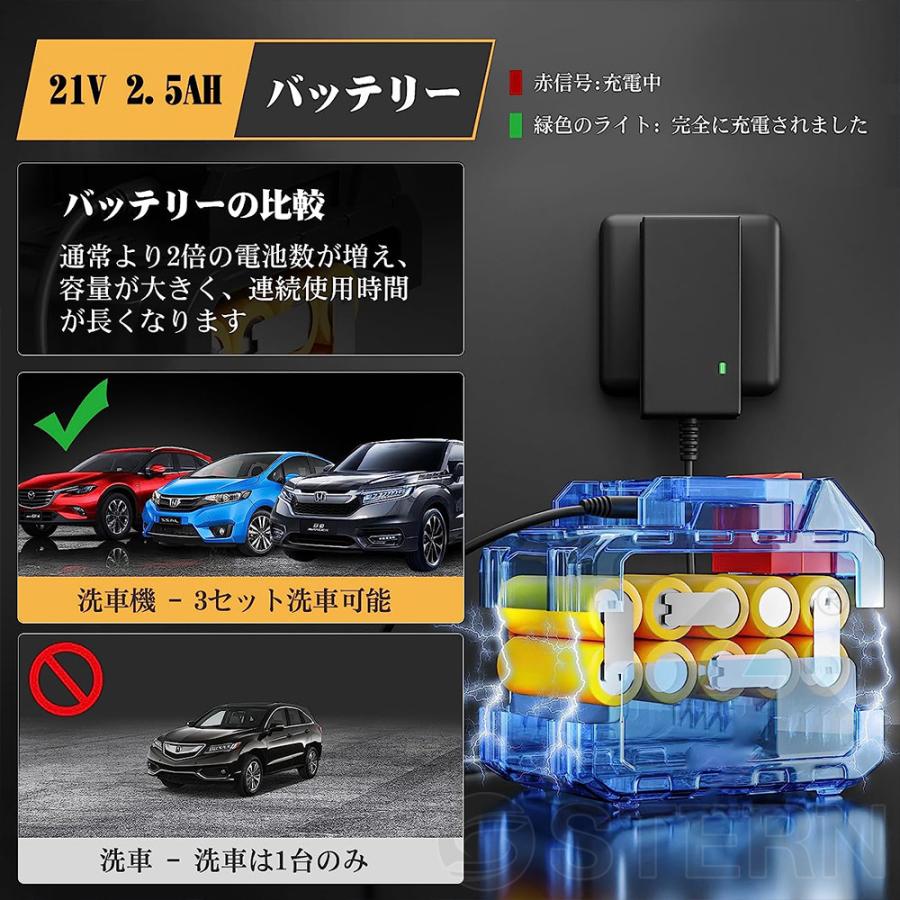 即納 高圧洗浄機 コードレス 充電式 マキタ18Vバッテリー対応 ハンディ クリーナー バッテリ別途購入 強力 家庭用 洗車タオル 小型 電動工具 洗車 大掃除 自吸式｜stern｜16