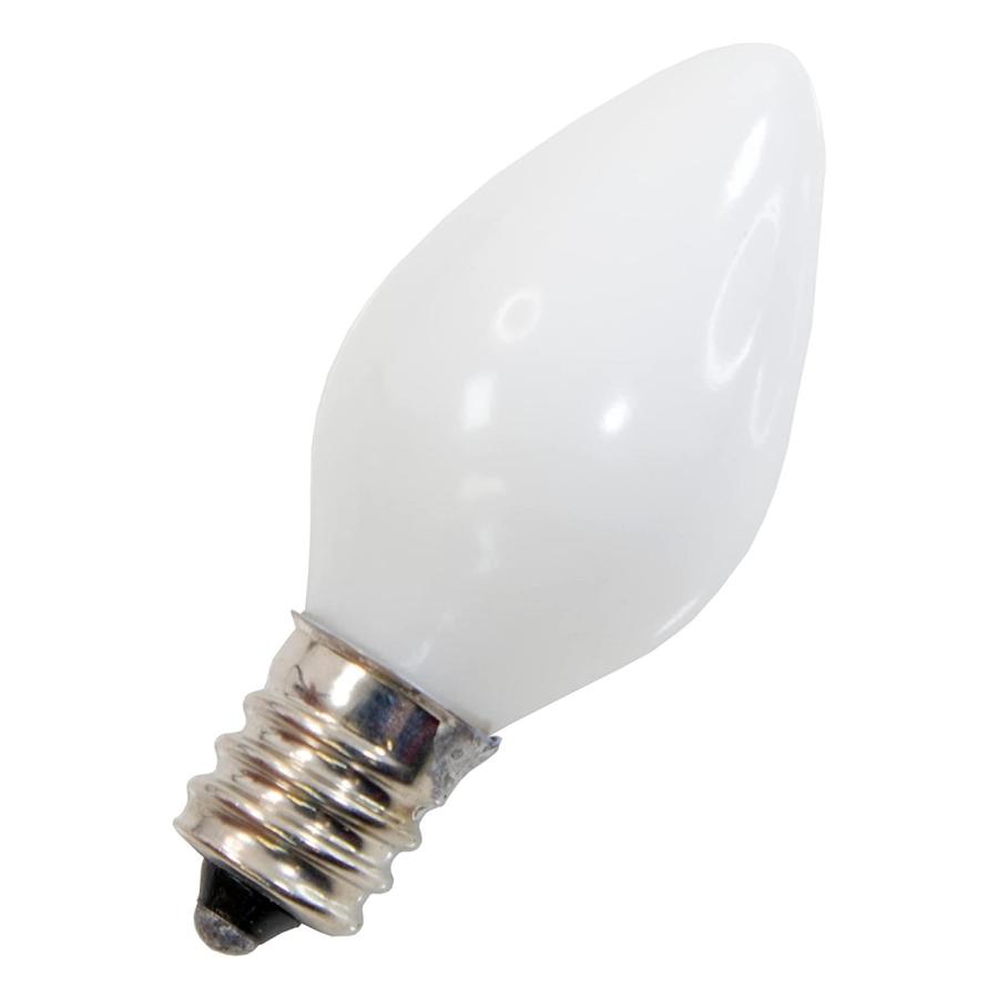 マクサー電機 長寿命 ローソク球 5W 口金12mm(E12) 白 2個入 寿命約2