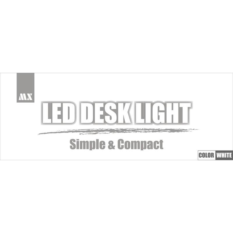 LED DESK LIGHT デスクライト 卓上 スリム コンパクト ホワイト MCTD-UW｜stespoir｜02