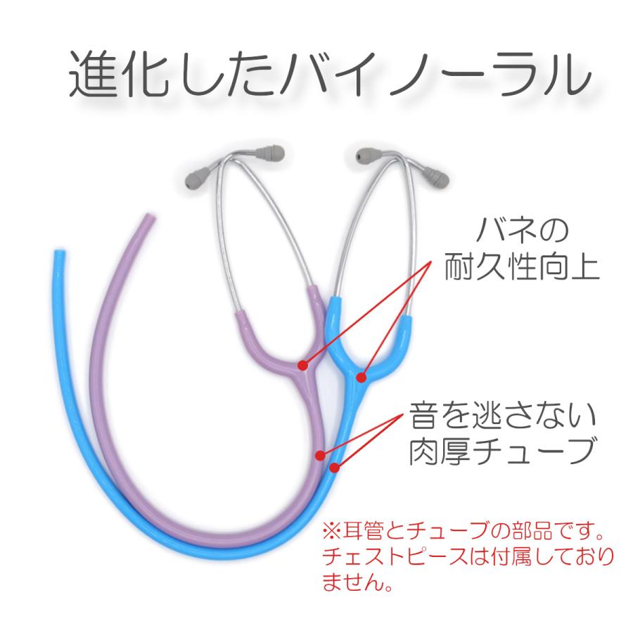 ケンツメディコ 聴診器部品 耳管チューブセット バイノーラル No.116