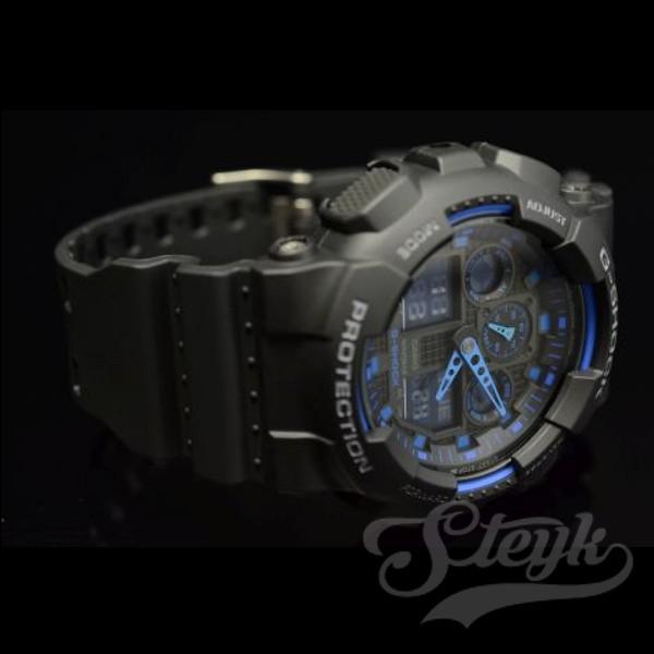 ぷ*ち様 新品未使用 G-SHOCK 腕時計GA-100-1A2ER G-SHOCK CASIO GA-100-1A2 カシオ 腕時計 Gショック アナデジ