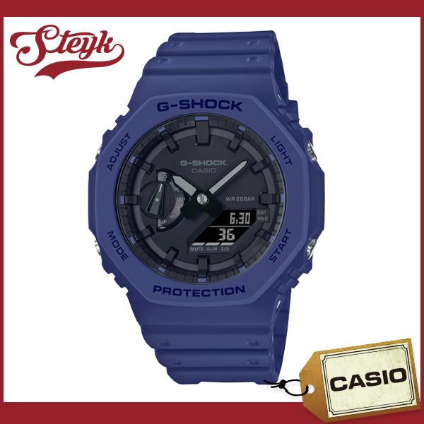 26日23:59までポイントUP! CASIO GA-2100-2A カシオ 腕時計 アナデジ G-SHOCK メンズ ブルー ブラック｜steyk