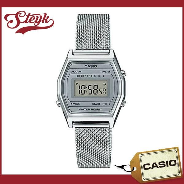 CASIO LA-690WEM-7 カシオ 腕時計 デジタル STANDARD スタンダード レディース グレー シルバー｜steyk